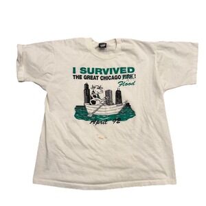 Vintage 1992 Chicago Flood T-Shirt XL Screen Stars Best USA Made